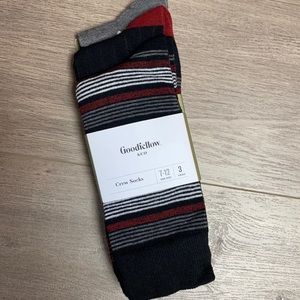 Goodfellow NWT 3 Pack Sock Mens Set Sz 7-12